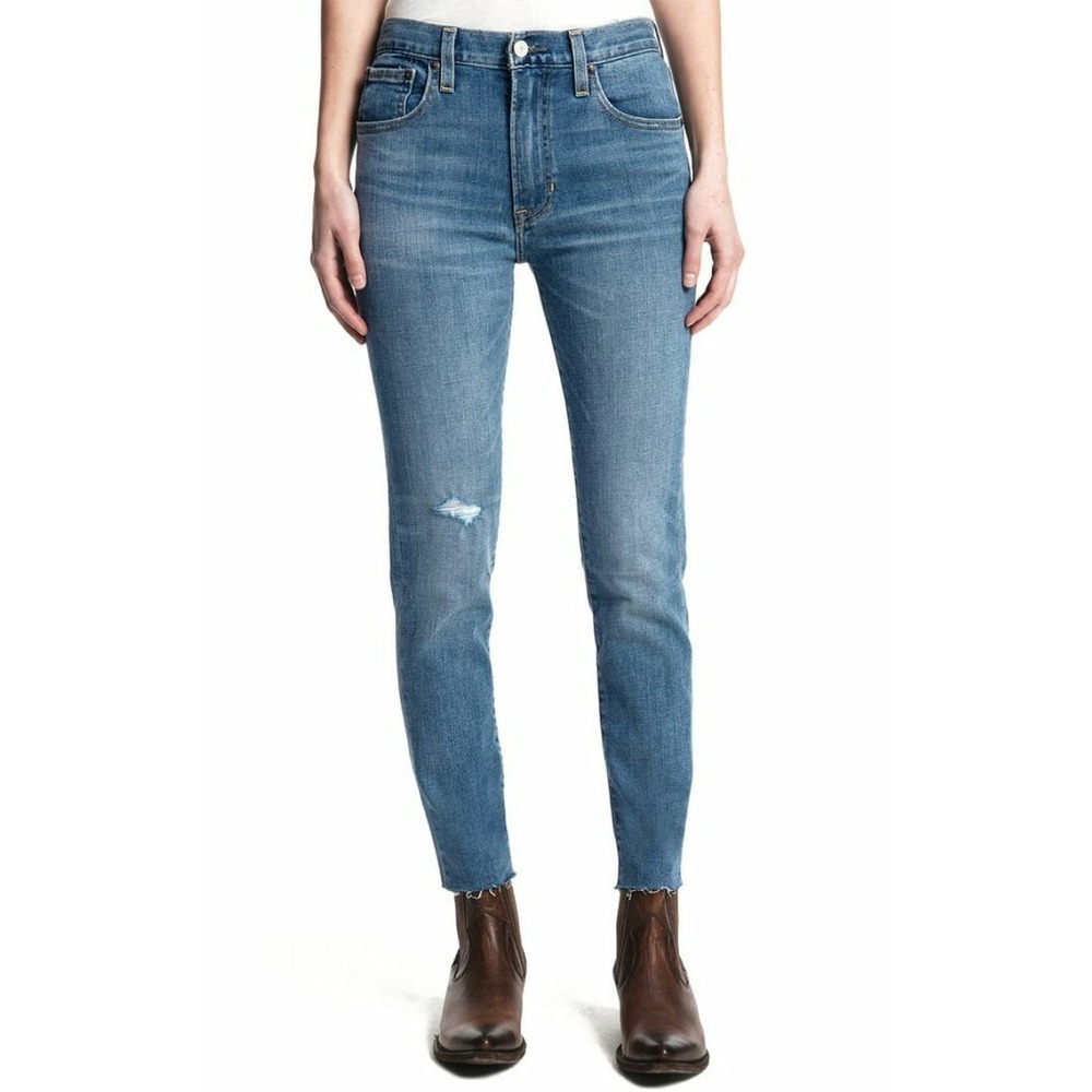 Frye women jeans Sienna Cropped Skinny WFF8BDP01 mid-rise blue sz 25 $148